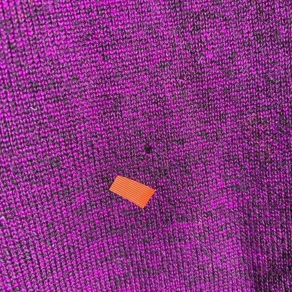 Vintage Mens Fila Italian Wool Sweater XL Purple V Neck Pullover Long Sleeves - Picture 3 of 7